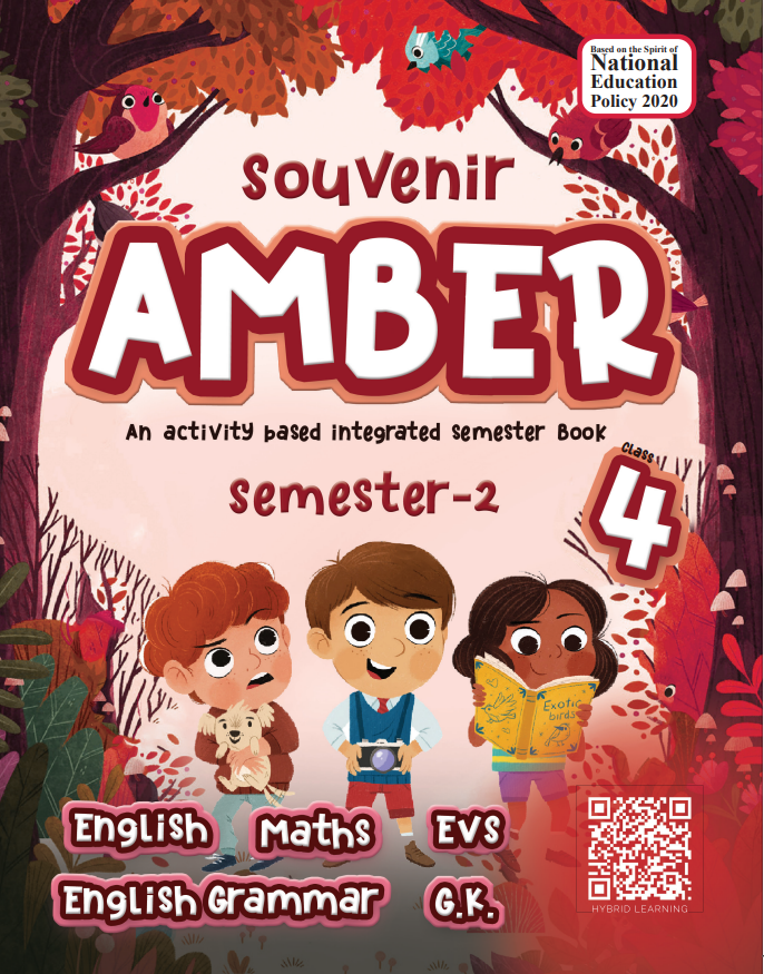 Souvenir Amber Class-4 Semester-2 cover