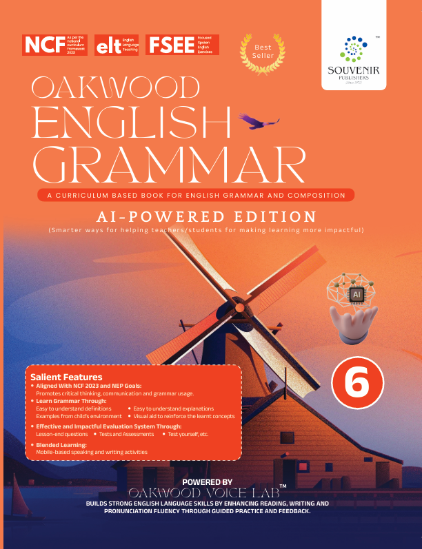 Oakwood English Grammar Class-6 cover