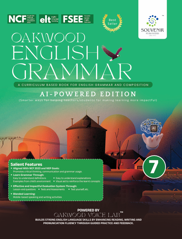 Oakwood English Grammar Class-7 cover